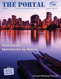 Vancouver skyline on the cover of the Sept/Oct 201